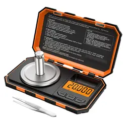 Báscula Digital portátil de 0.001g y 20g, minibáscula profesional de bolsillo para graduación precisa, calibración de miligramos