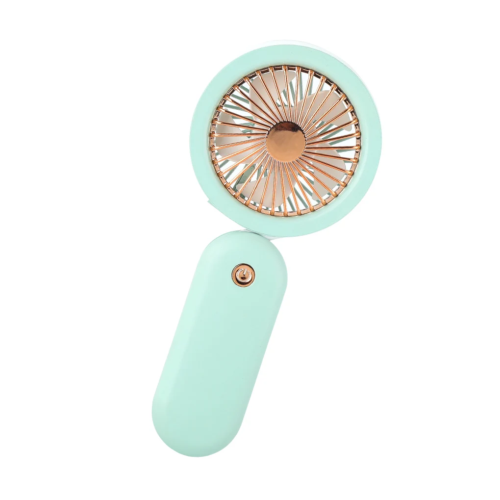 

Neck Hanging Fan USB Electric Rechargeable Handheld Fan Adjustable Portable Cooling Device, Gray Green