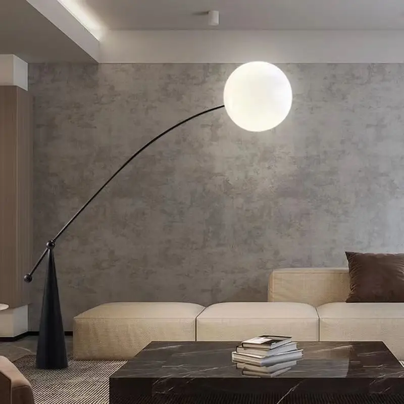 Modern Minimalist Fishing Iron Floor Lamps Luxurious Designer Villa Living Room Whole House Decoration Sofa Side Standing Lights