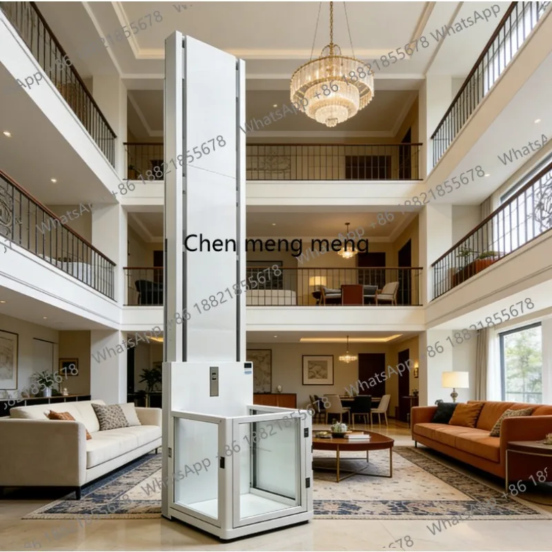 Home Elevator Hydraulic Lifting Platfor Factory Warehouse Attic Villa Two-story Three-story House Elevator Small House Elevator