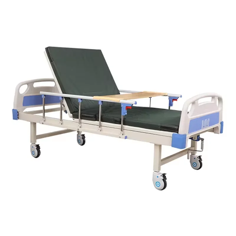 hydraulic one crank electric Back lifting function manual elderly care medical hospital bed