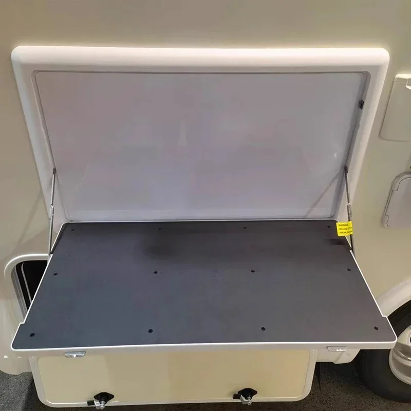 RV Folding Dining Table Outdoor Picnic Table Trailer Modification Accessories Aluminum Alloy Vehicle Table