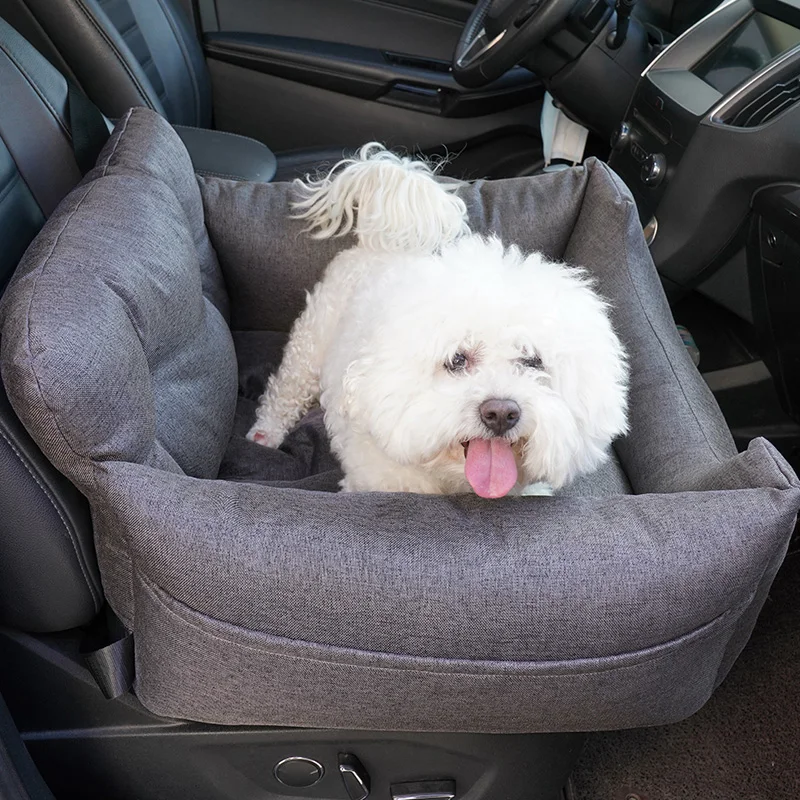 Comfortable Safe Pet Car Seat | Removable Travel Seat for Small Dogs & Small Animals Car Trips