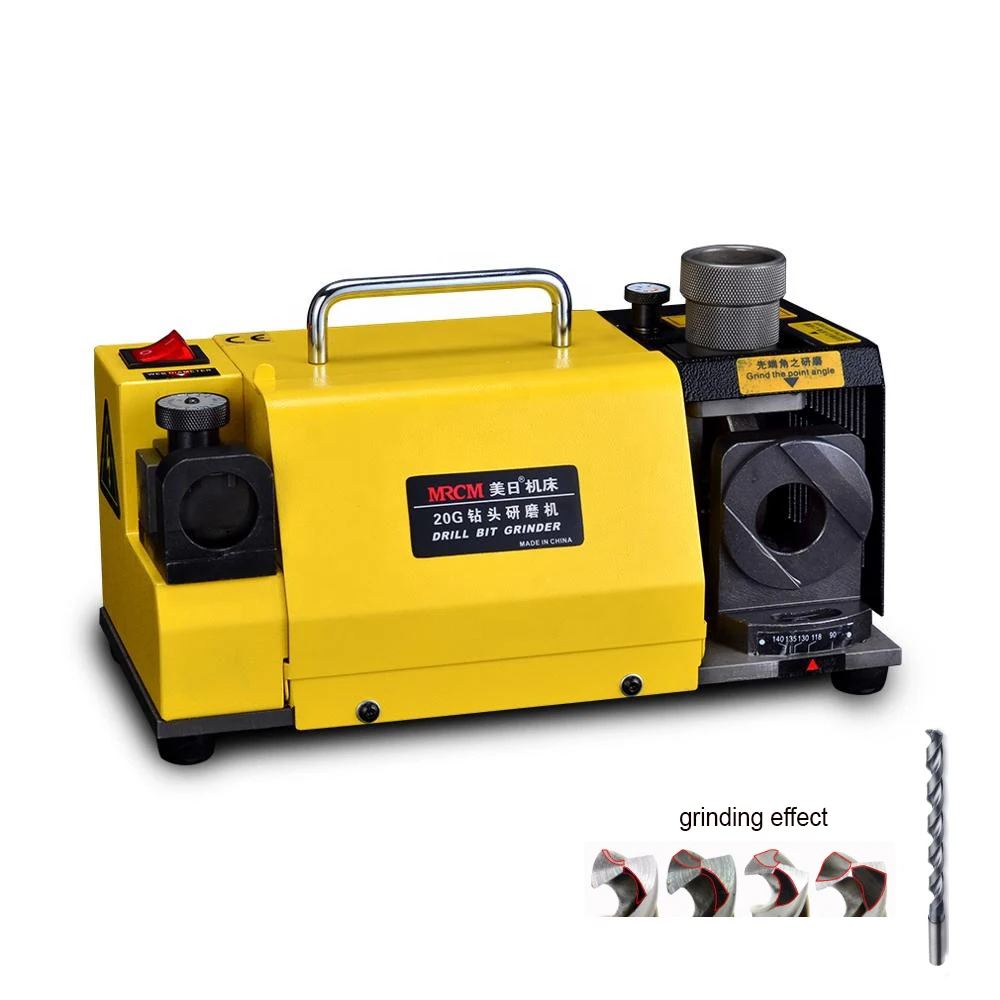 2mm To 20mm Twist Drill Bit Grinder with CBN / SDC Wheel 18PCS Collets MR-20G Drill Bit Sharpener Grinder Machine