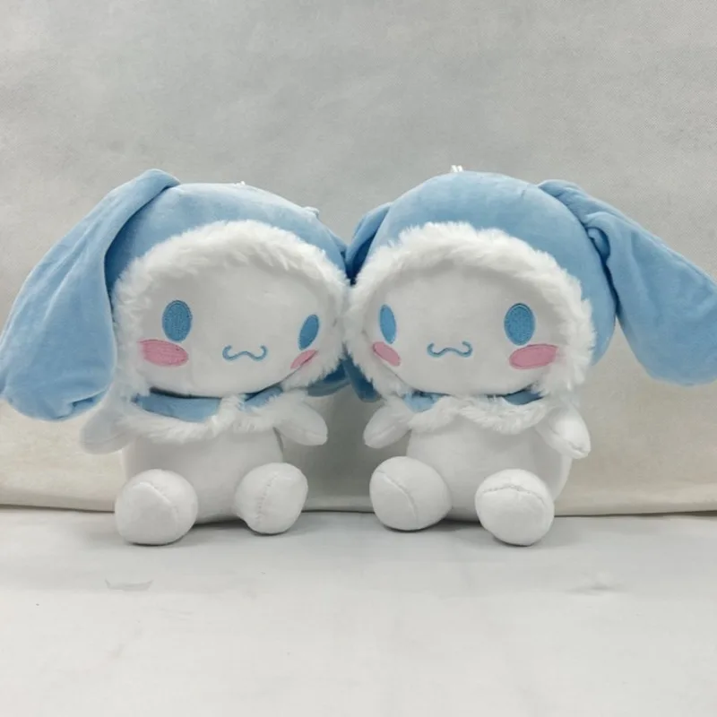 

25cm Sanrio Anime Cute Big Eared Dog Plush Toy Cartoon Lovely Cinnamoroll Pillow Doll Kids Gift Red Blue Cinnamon Dog Plush Toy