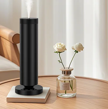 Versatile anhydrous aromatherapy diffuser with remote controlled ambient light and 4000 mAh long lasting built-in battery life