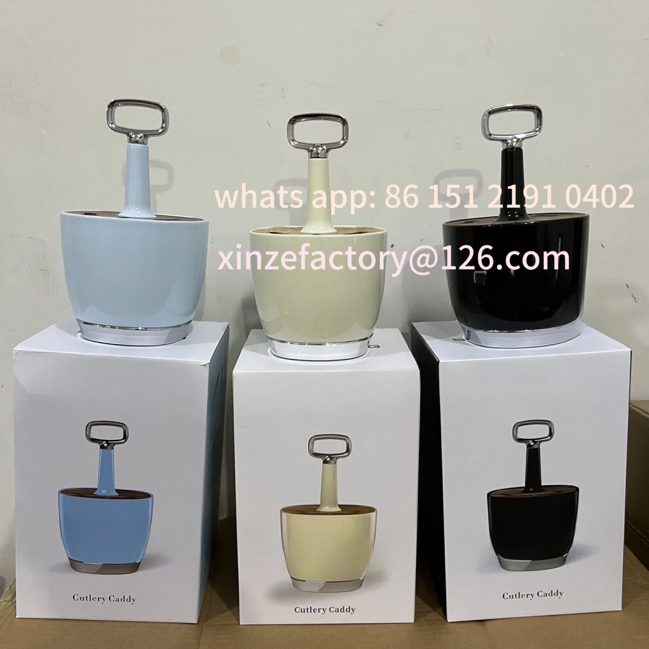 

Customizable Stainless Steel Knife Fork Spoon Holder Cream Cutlery Holder