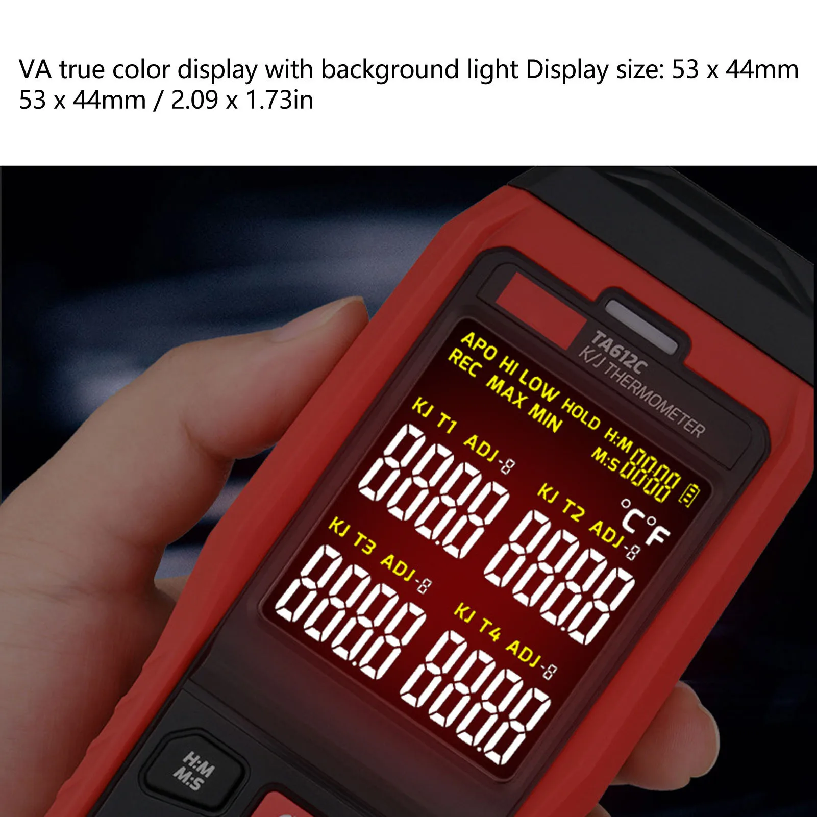 K Type Thermocouple Thermometer 4 Channel Accurate Measurement Digital Contact Thermometer Red K Type Thermocouple Thermometer