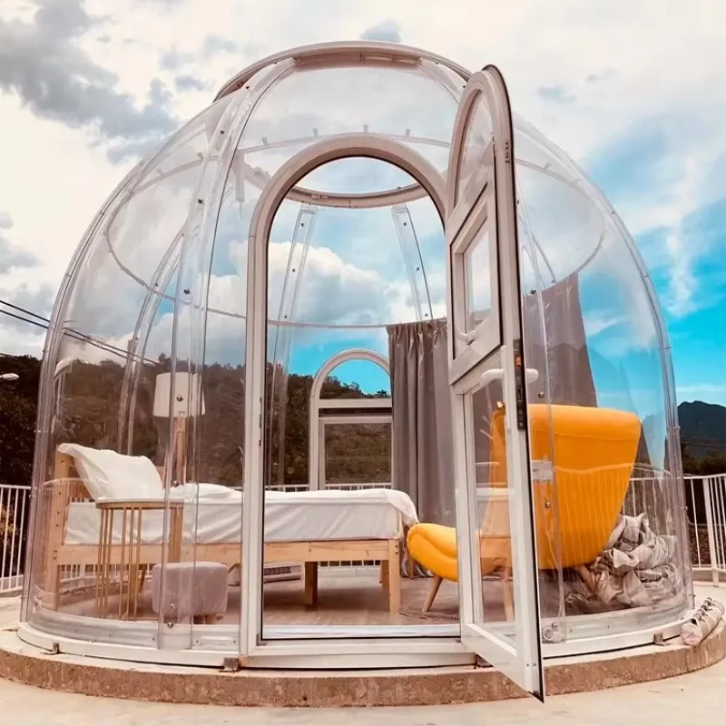 Luxury Inflatable Bubble Tent Starry Sky Room Transparent Outdoor Camping House For Garden Event Resort