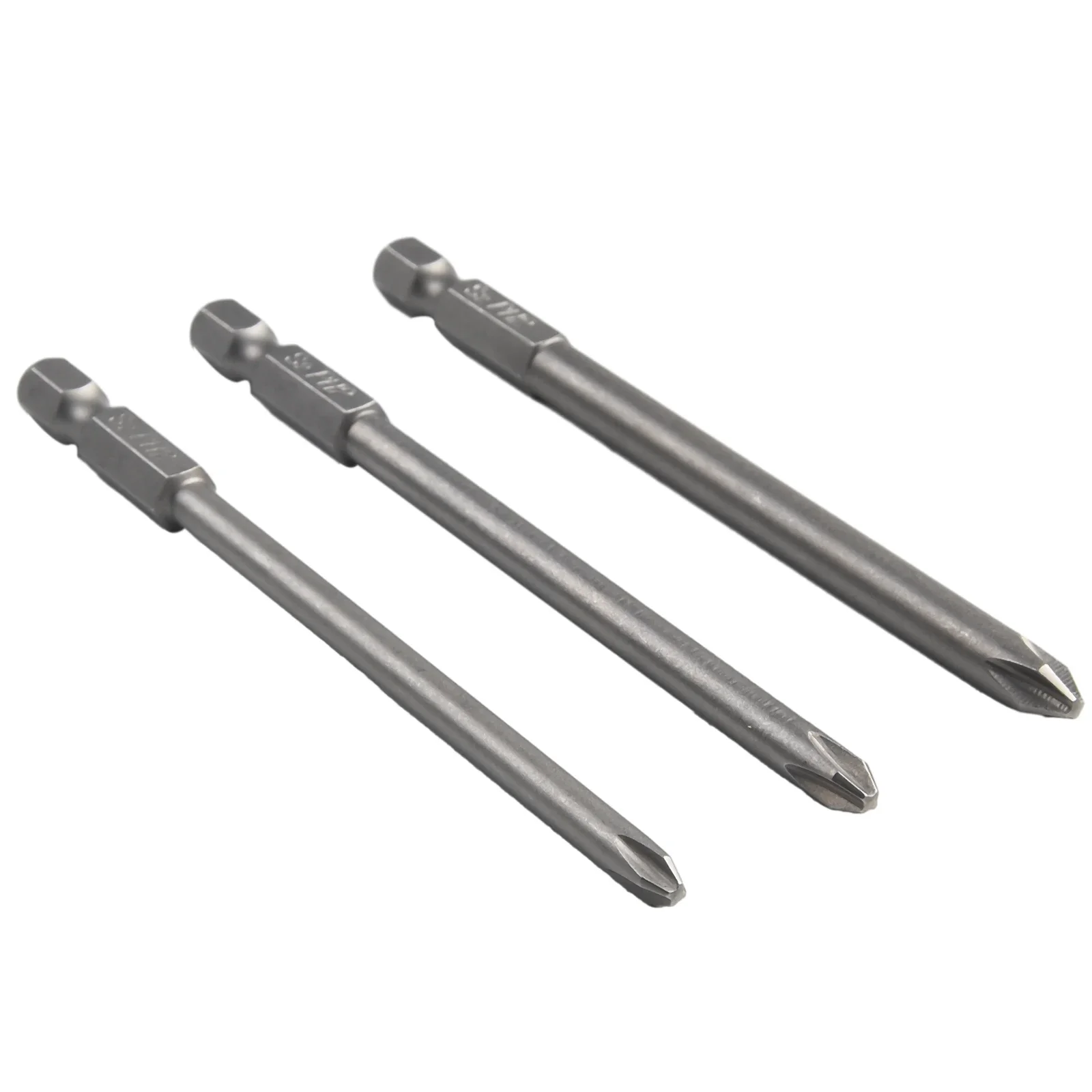

6Pcs/Set 1/4'' Shank 100mm Long Steel Magnetic Hex Cross Head Screwdriver Bit Screw Driver Bit For Electric Screwdriver