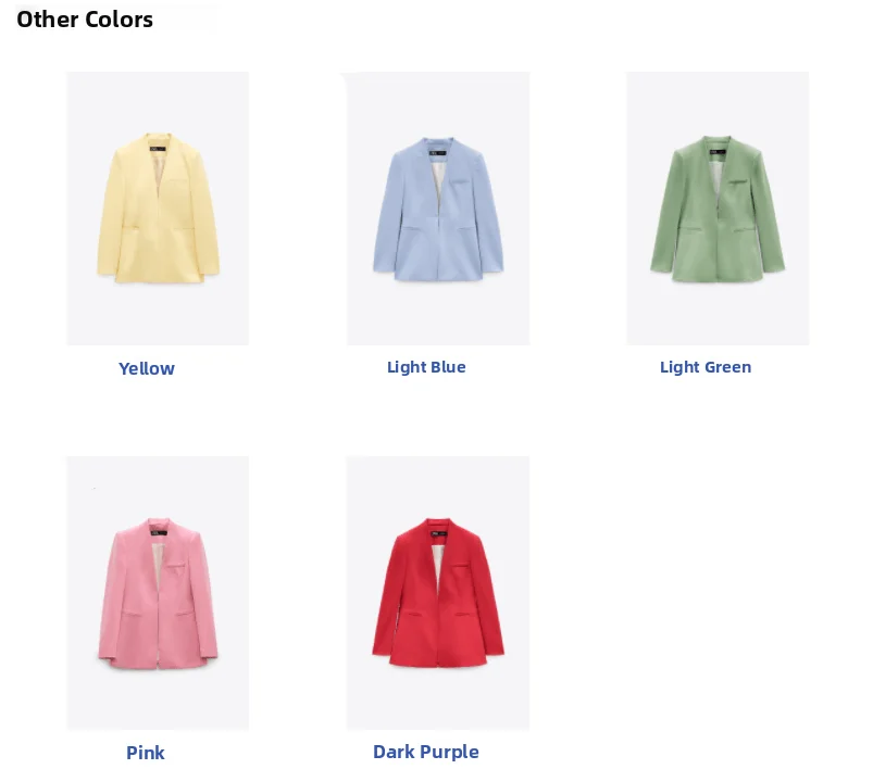 

Spring New Arrival Long Casual Commute Sle Women's Suit Jaet Straight Cut Reversal Collar Profional Ele Outerwear