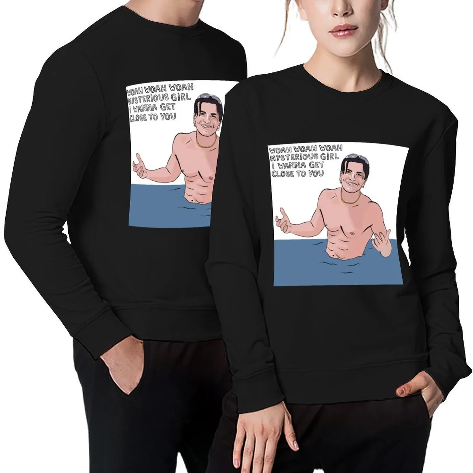

Peter Andre Mysterious Girl design, back to the 90s Pullover autumn jacket men korean autumn clothes men's sweat-shirt set hoody
