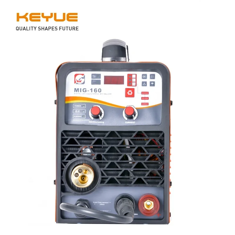 

Inverter portable electric CO2 gas and gasless (no gas) mig mma lift tig 3 in1 welding machine MIG-160