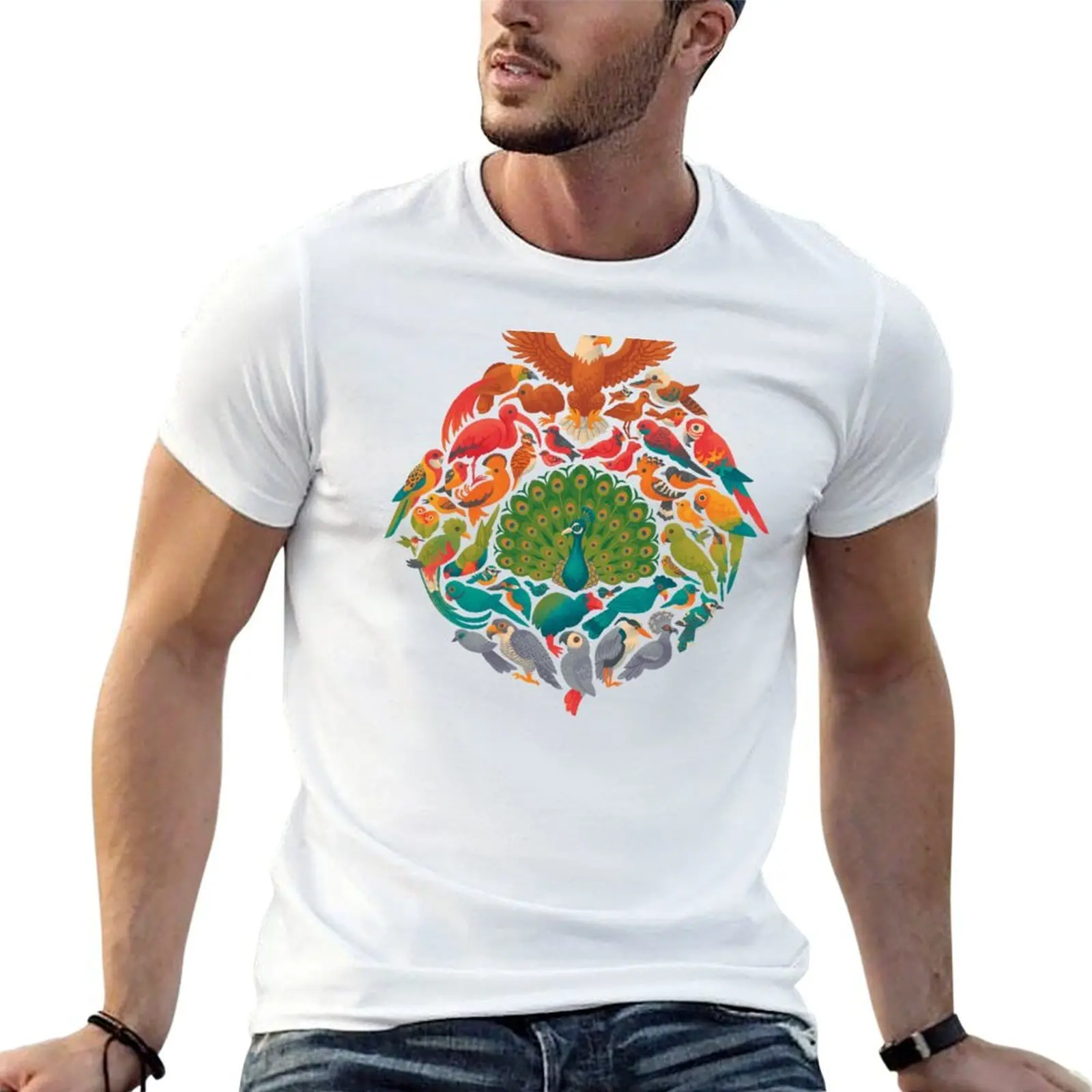 Aerial Rainbow T-Shirt oversized customs big and tall t shirts for men