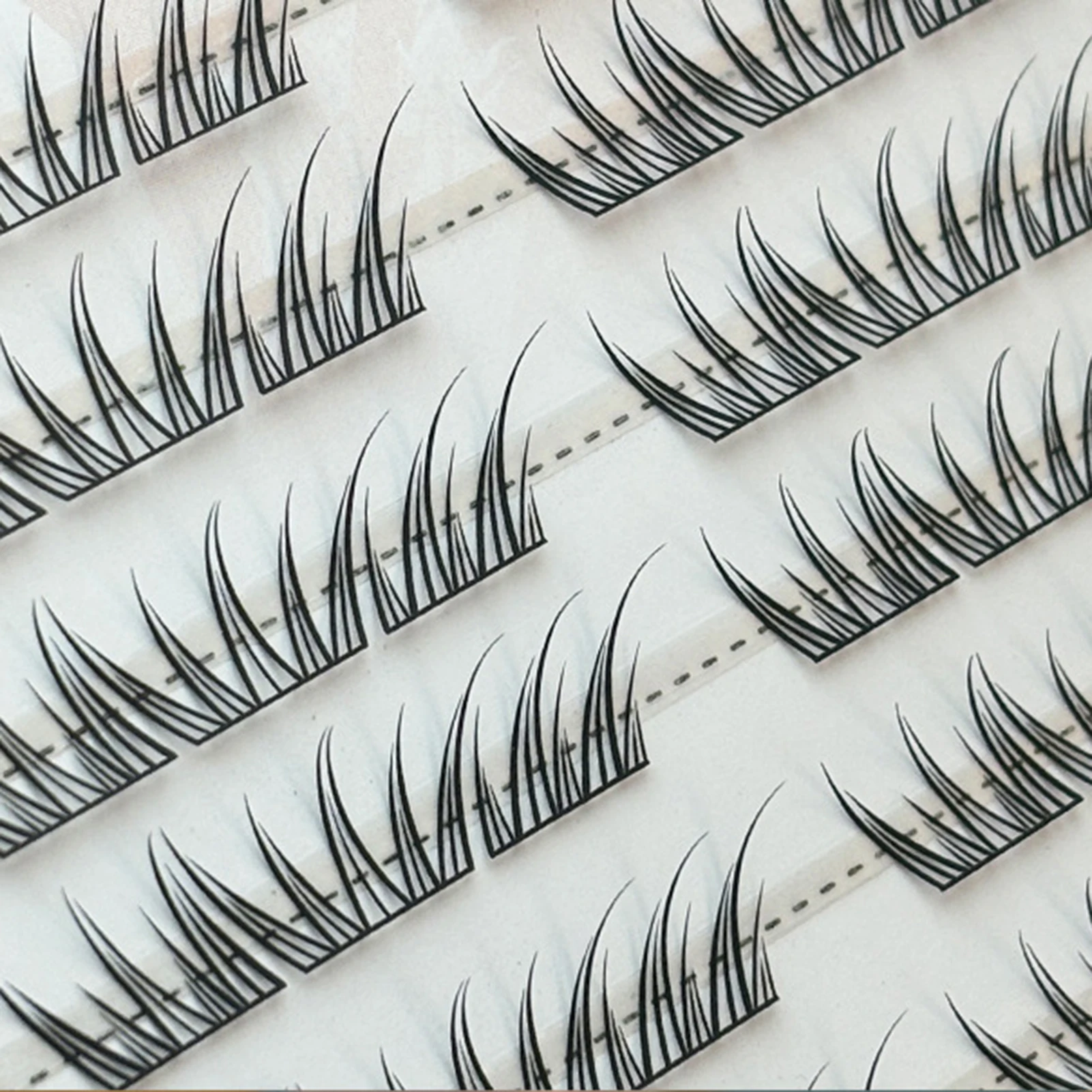 Pestañas de Anime rizadas C de 9-11mm, extensión de pestañas naturales y suaves en forma de V, pestañas cómicas, 6/10 filas, pestañas postizas Manga