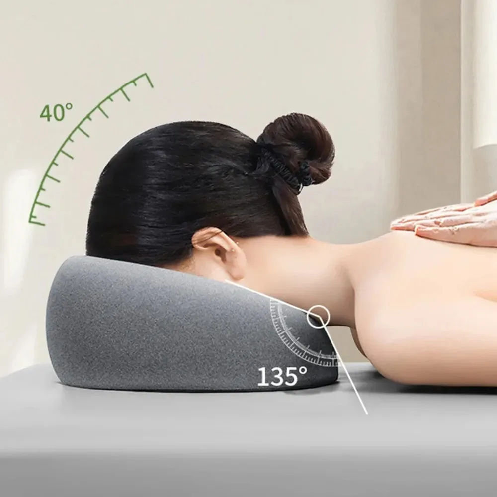 Adjustable Face Cradle Pillow Massage Table Memory Foam Salon Face Rest Hole Professional Spa Facial Bed Pillow Prone Position
