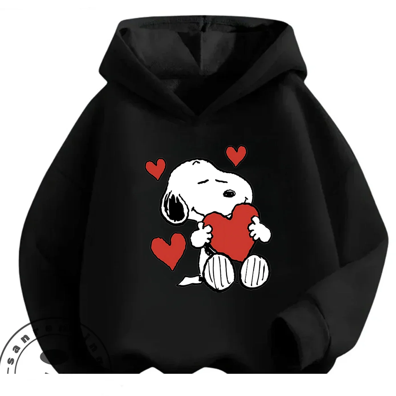 Kawaii Printed Hooded Sweatshirt Autumn Winter Casual Trendy Cartoon Kids Shirt Snoopy Children 3 14