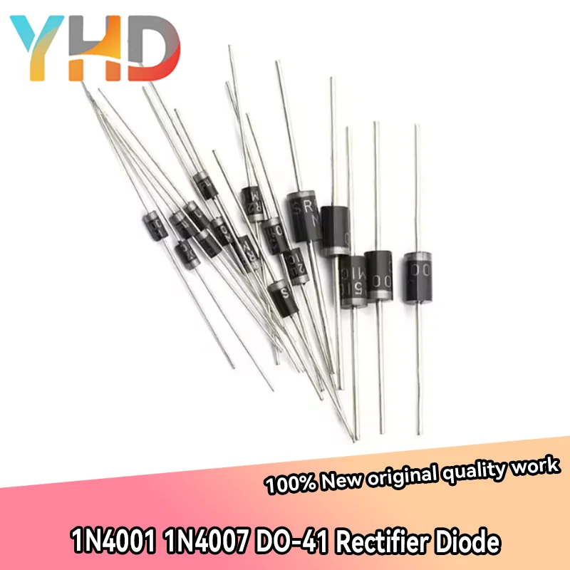 100PCS/LOT 1N4001 IN4007 4001 N4007 1A 50V DO-41High Quality Rectifier Diode Do-41 DIP New Original