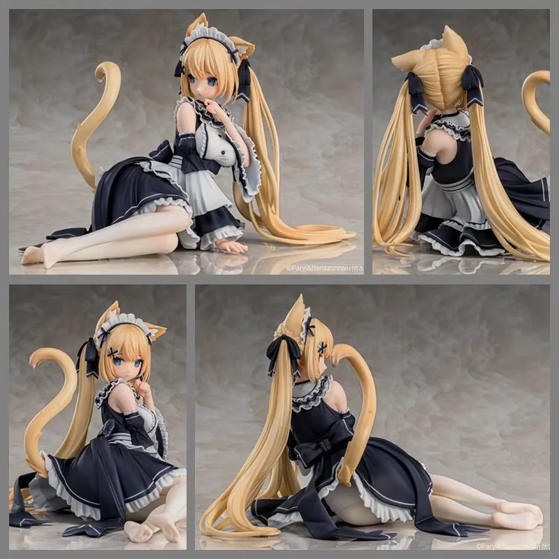 

13cm PVC Material Hanazono Serena Cat Girl Figure Virtual Youtuber Anime Action Figure Collection Doll Decoration Present