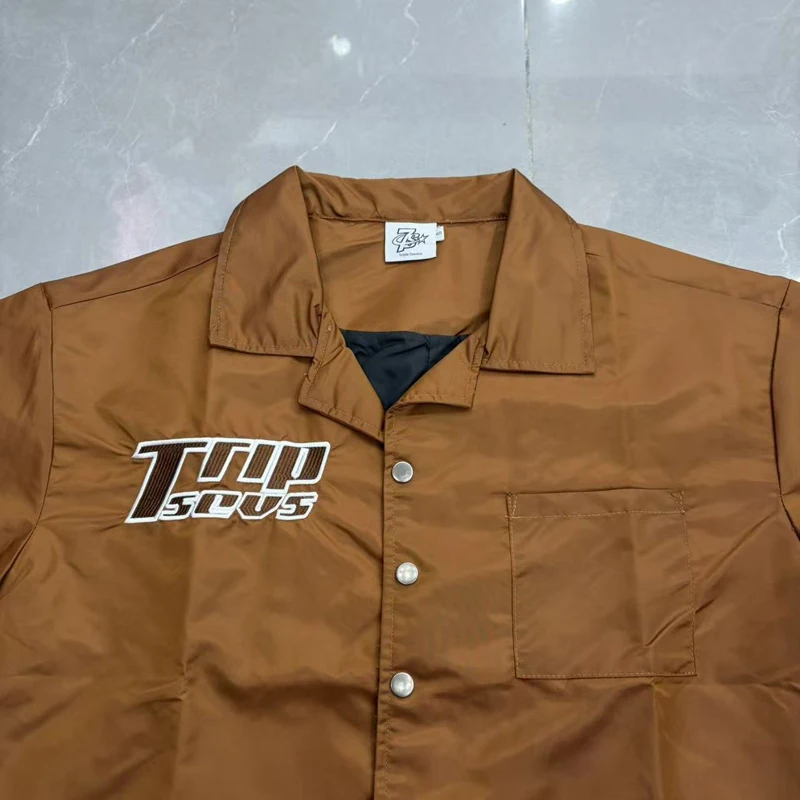 

2026 Street Streetwear Brand TRIPLE SEVENS Shirt Printed Letter Simple Fashionable Casual Top