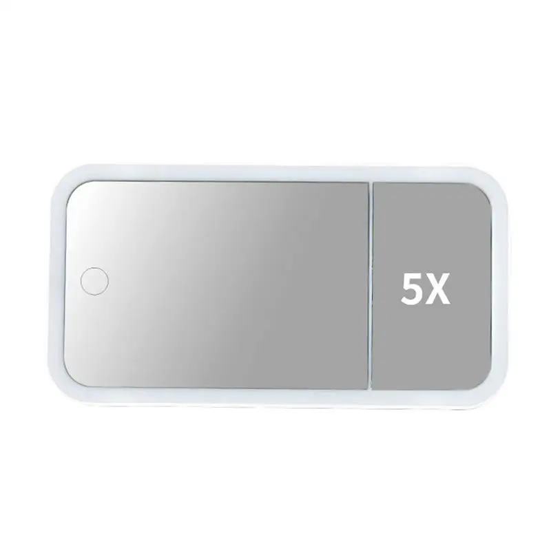 

Car Vanity Mirror With Lights Car Makeup Mirror Dimmable Touch Control 3 Light Modes Looking Glass For Girls Women Vehicle