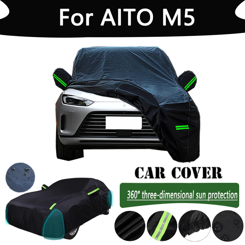 

For AITO M5 Outdoor Protection Full Car Cover Snow Covers Rainwater Sunshine Dustproof Scratches Car Cover