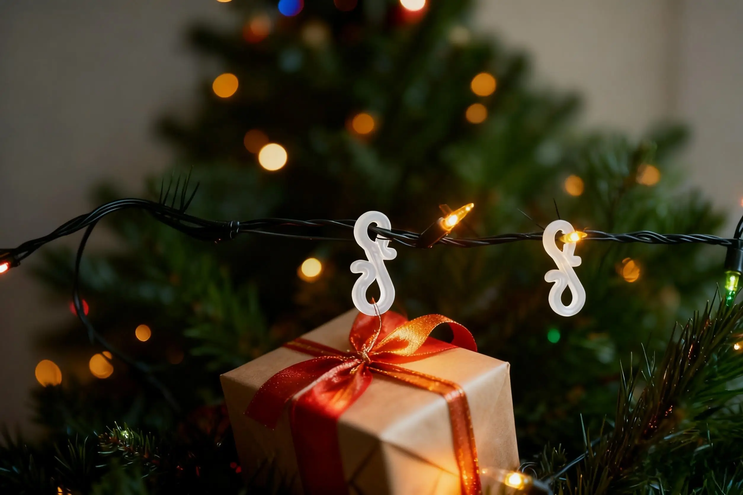 

120 Pcs Christmas Light Clips White,Black,Green Gutter Hooks,S Clips for Christmas Lights, Outdoor Decorations