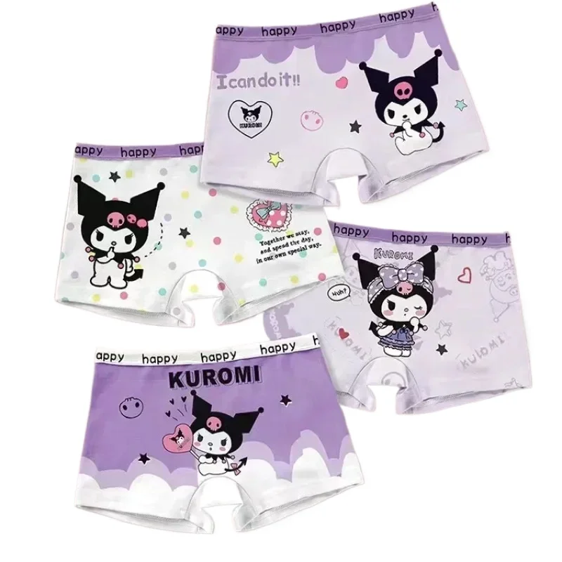 

Kuromi Cinnamoroll Lynabel мультфильм аниме девушки мелодия короткие хлопковые шорты в штучной упаковке детские антибактериальные трусики