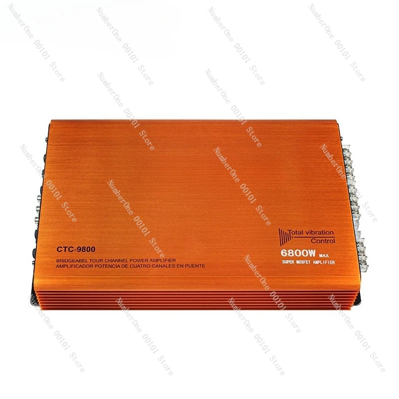 Four-way Power Amplifier 4*80W Car Audio Modification 9800 Four-channel Car Amplifier
