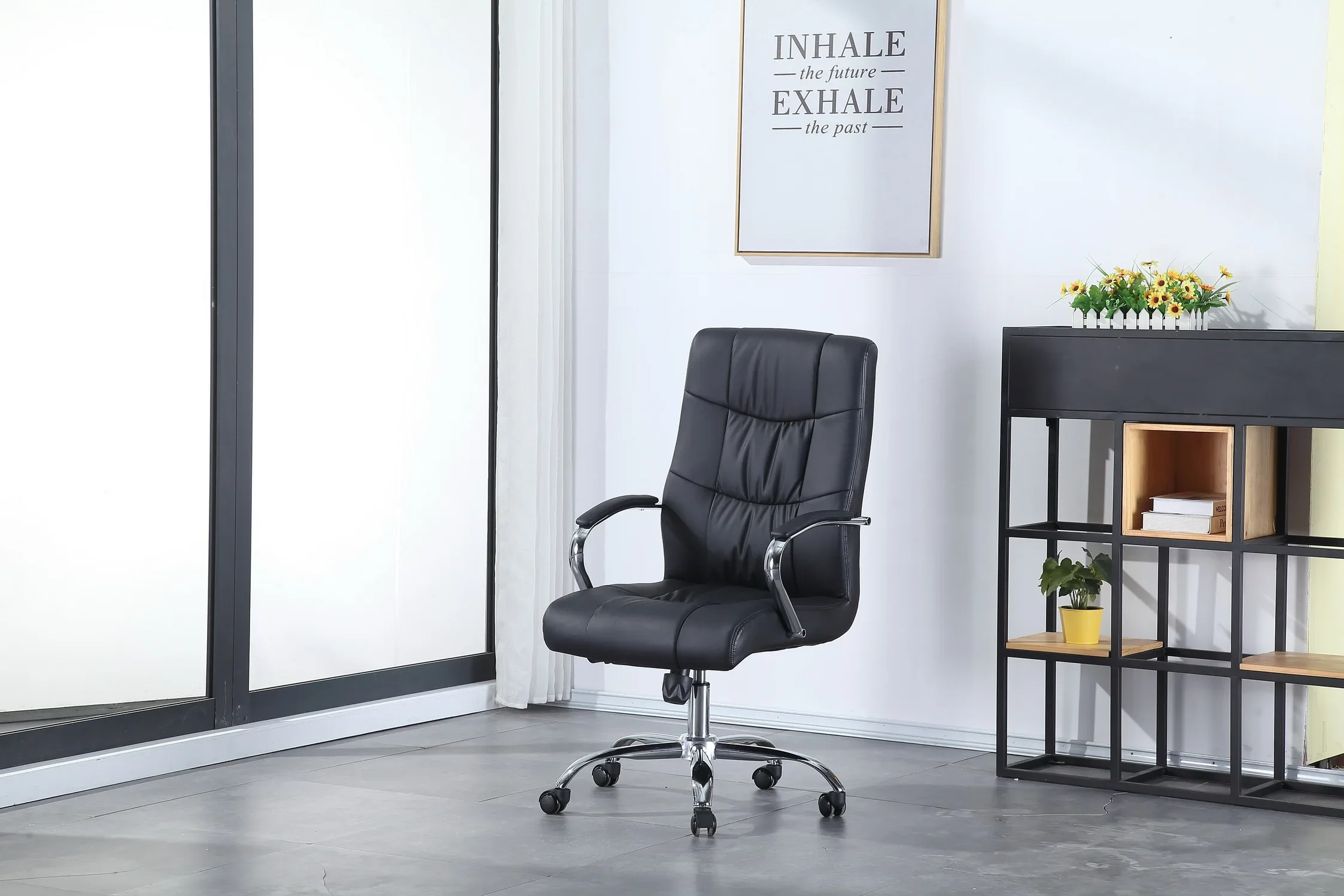 Synthetic Leather Office Chair Genuine Leather Chair CEO Manager Chair