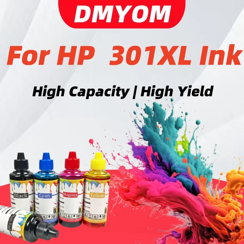 Ink Cartridge CISS Inks Compatible for Hp 301XL 302 304 305 650 652 653 662 664 XL Universal Black Color Printer