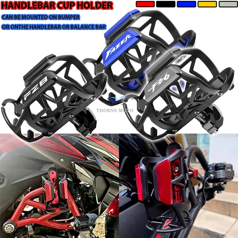 

For YAMAHA FAZER FZ1 FZ6 FZ8 FZ-1 FZ-6 FZ-8 2020-2024 Fazer Motorcycle CNC Accessories Beverage Water Bottle Drink Cup Holder