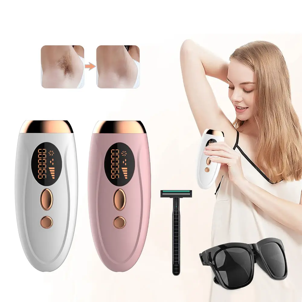 

IPL Hair Remover Laser Epilator 999999 Flashes - Painless, Portable Device for Permanent Hair Removal at Home