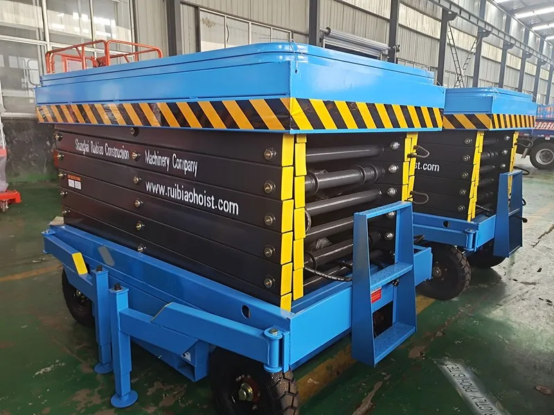 Heavy Duty Scissor Lift Scaffolding Hydraulic Lifting Table For High-Altitude Work Fixed Scissor Lift