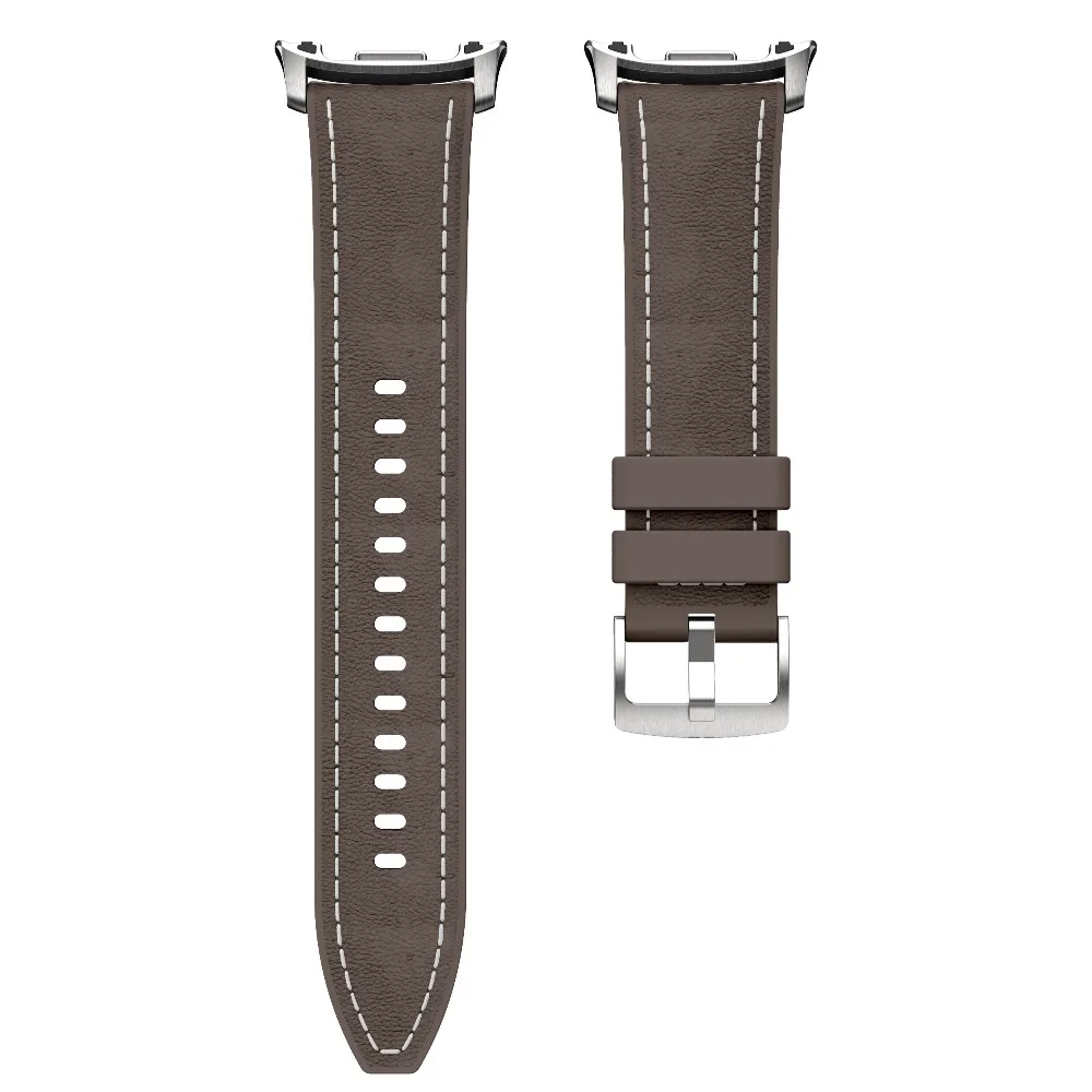 Original Silicone Leather Watch Strap for Samsung Galaxy Watch9 Daily Sport Replacement Band for Watch 8 40mm 44mm Classic 46mm view 5