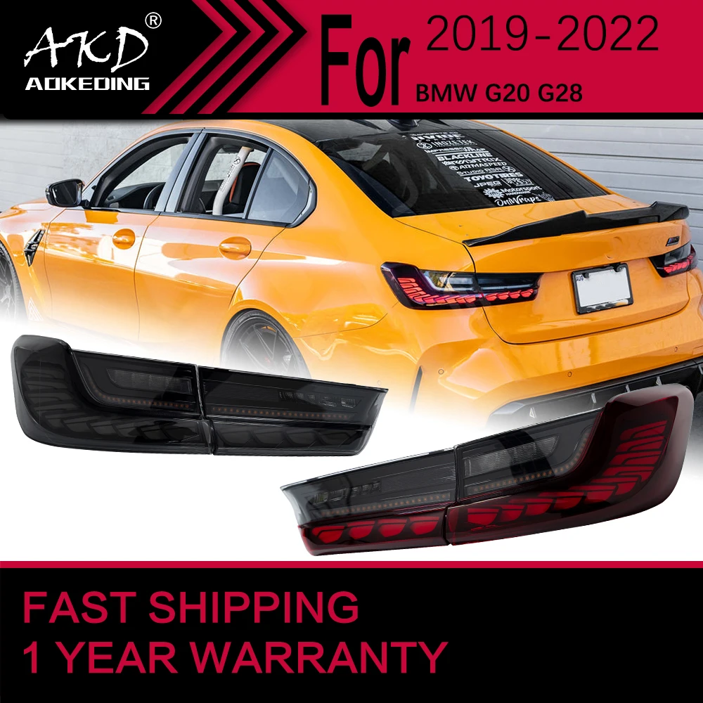 

Car Lights for BMW G20 G28 M3 320I LED Tail Light 2019-2022 Rear Stop Lamp Brake Signal DRL Reverse Automotive Accessories