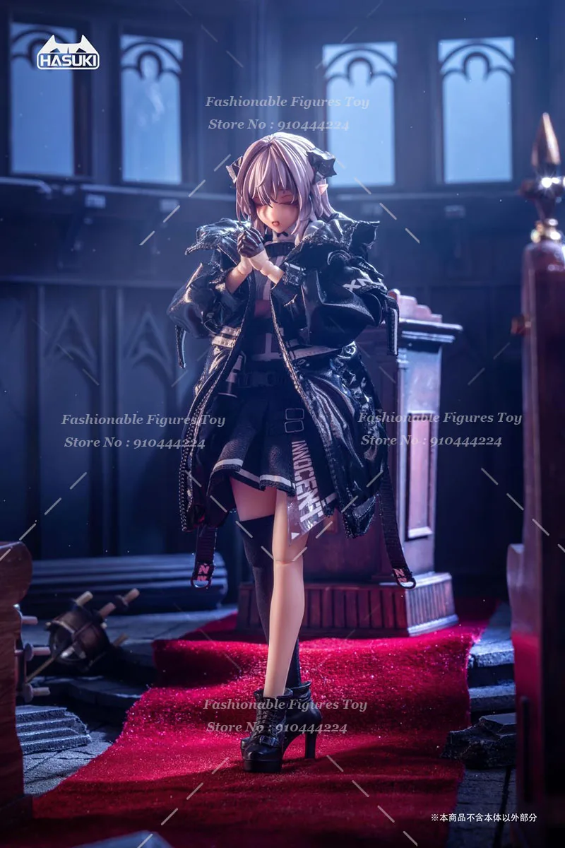 HASUKI PA009 Pocket Art 1/12 Women Soldier Succubus Nun Friede Techwear Battle Girl 6Inch Action Figure Model Toys Collection