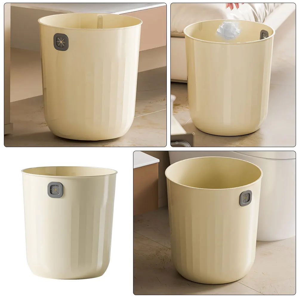 

Small Trash Can Bathroom Garbage Bin Kitchen Bedroom Home Office Portable Waste Basket Household Garbage Bucket Thicken Compact