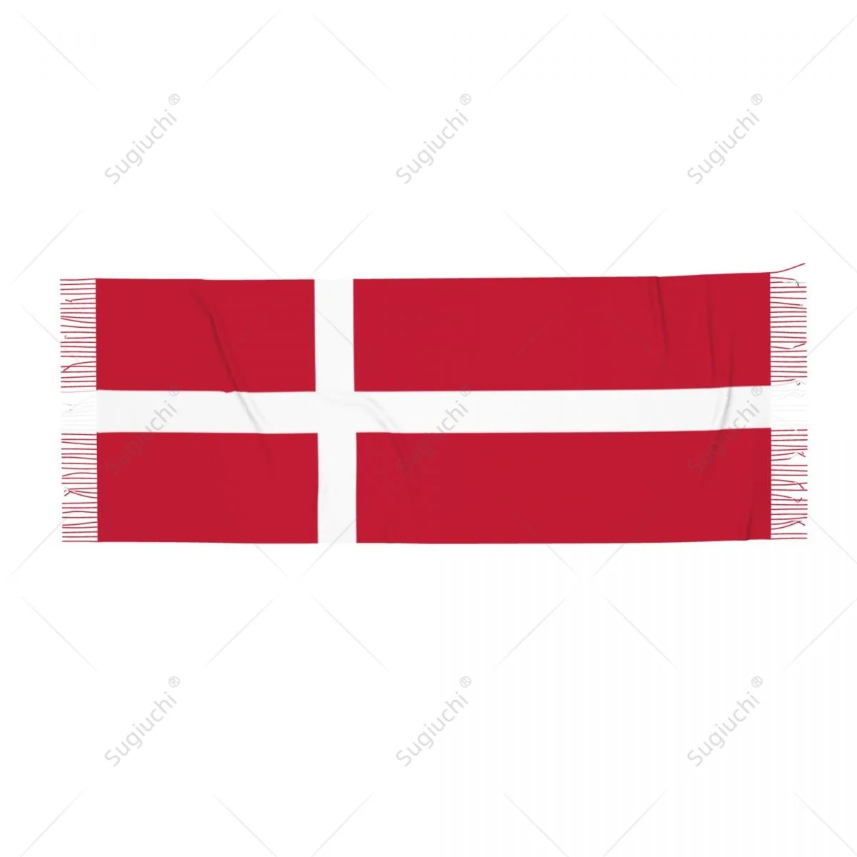 Denmark Flag Danes Scarf Pashmina Warm Scarves Shawl Wrap Hijab Spring Winter Multifunction Unisex