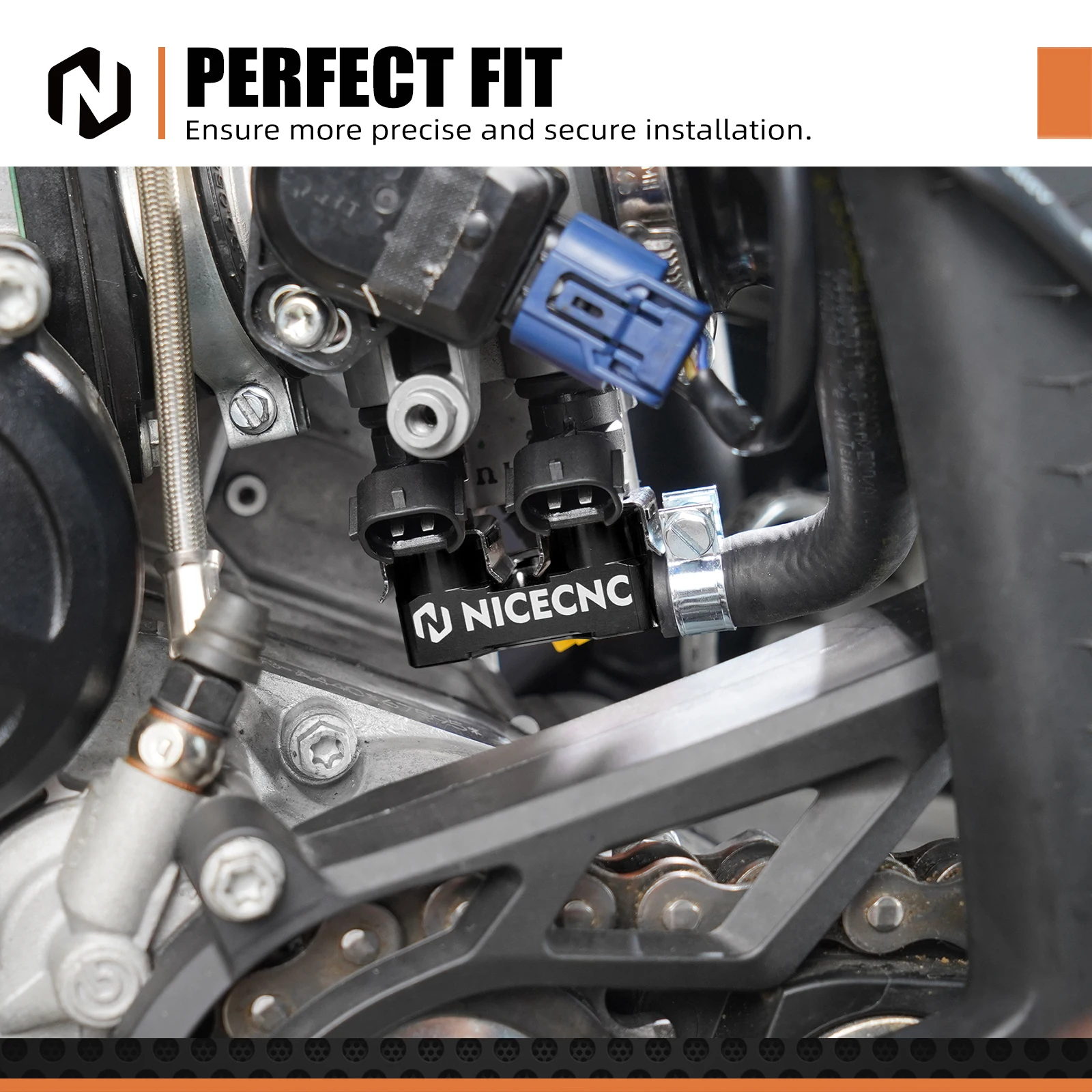 NICECNC Für KTM EXC 300 TBI EXC 250 XCW 300 2024-2025 SX 125 SX250 XC 250 300 2023-2025 TBI High Flow Kraftstoff Rail Stecker EC 300 – Detail 9