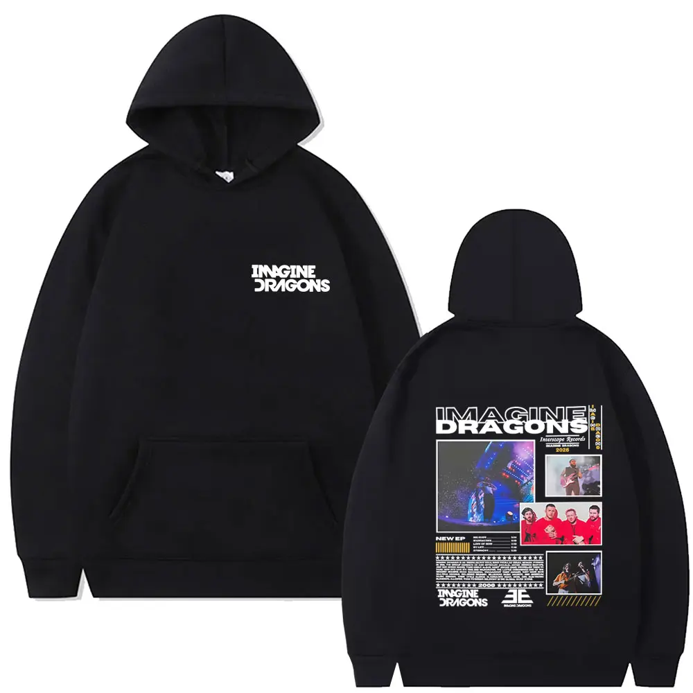 

Imagine Dragons Band Loom World Tour 2025 Hoodie Men Women Fashion Casual Oversized Pullover Male Rock Punk Gothic Streetwear