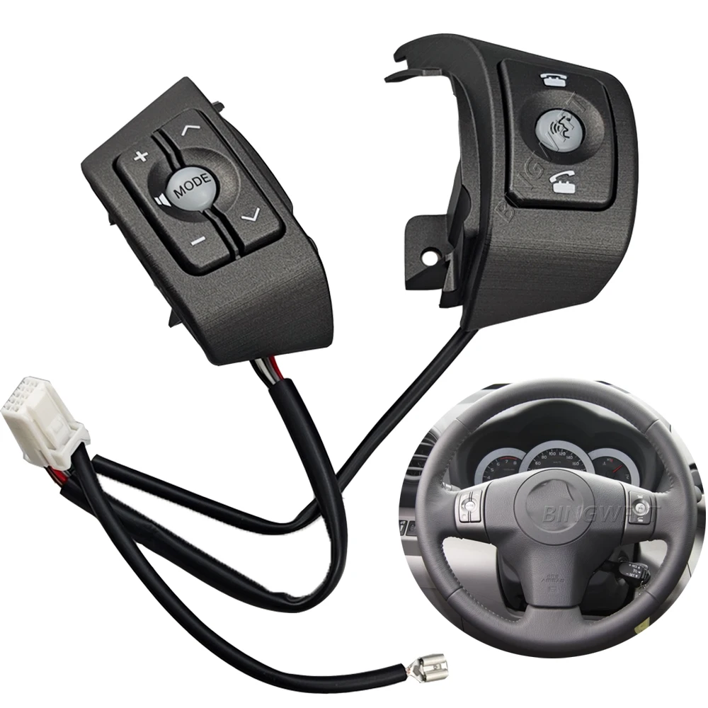 

Для Toyota RAV4 XA30 ACA30L 06-08: Кнопка управления на руле, регулировка громкости, кнопка Bluetooth, переключатель музыки