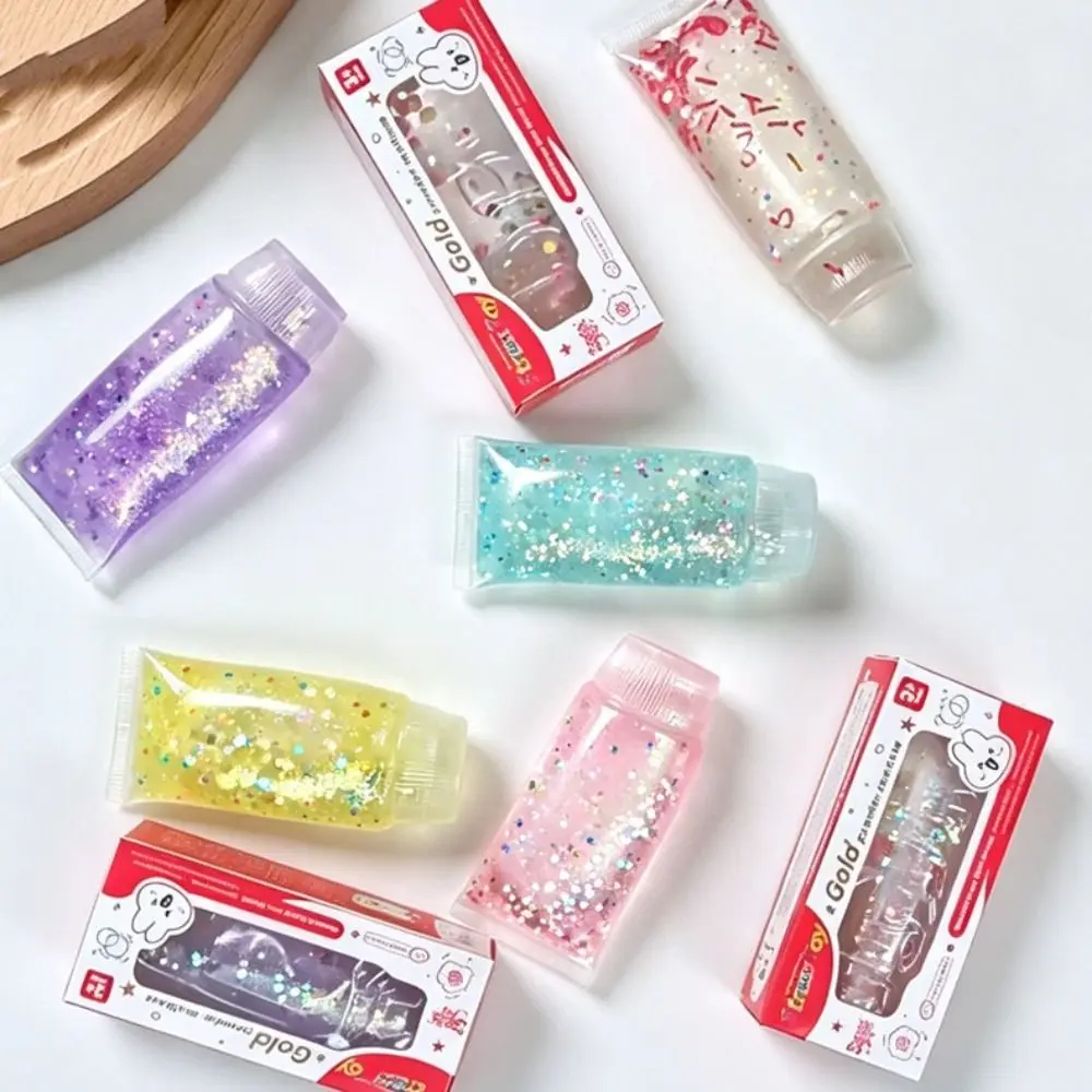 Fruit Filled Maltose Toothpaste Shapeable Non-Bounce Toothpaste Squishy Pinch Soft Elastic Sensory Fidget Ball Birthday Gifts