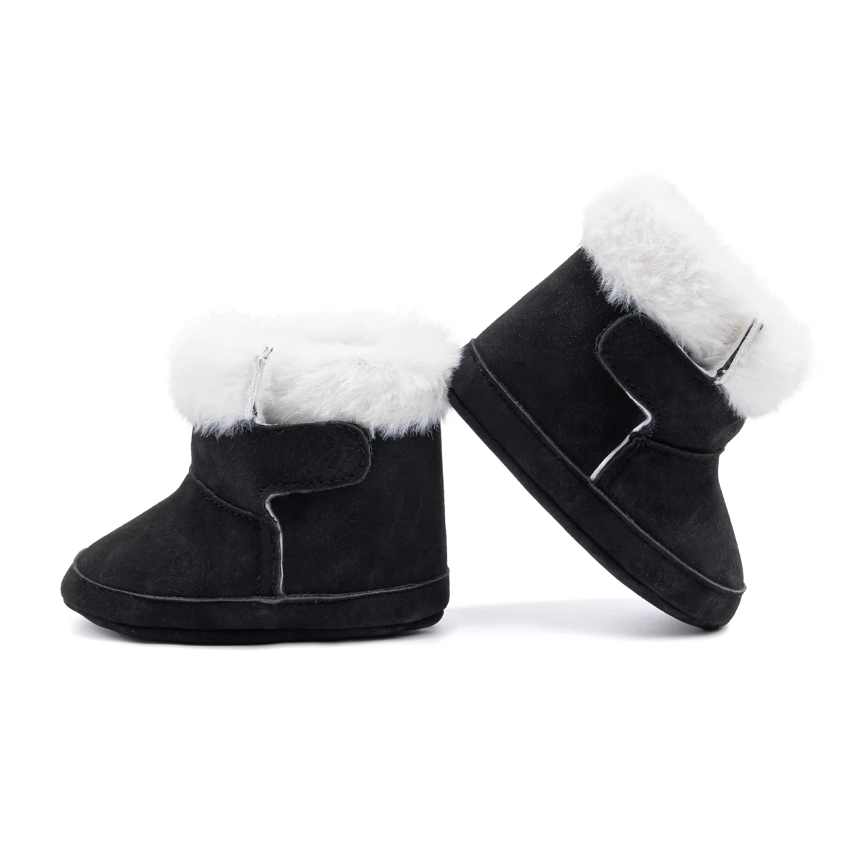 جديد رقيق الطفل الجوارب بولي Leather جلد الغزال طفل مشوا الأولى شتاء دافئ بلون داخلي أحذية مشي غير رسمية 3 ألوان