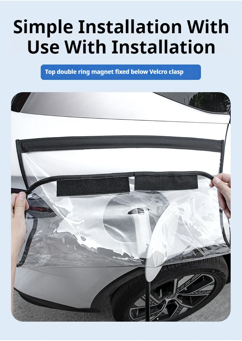 EV Car Charging Cable Storage Carry Bag For Ford Mustang Mach-E 2021-2022 2023 Charger Plugs Sockets Waterproof Fire Retardant