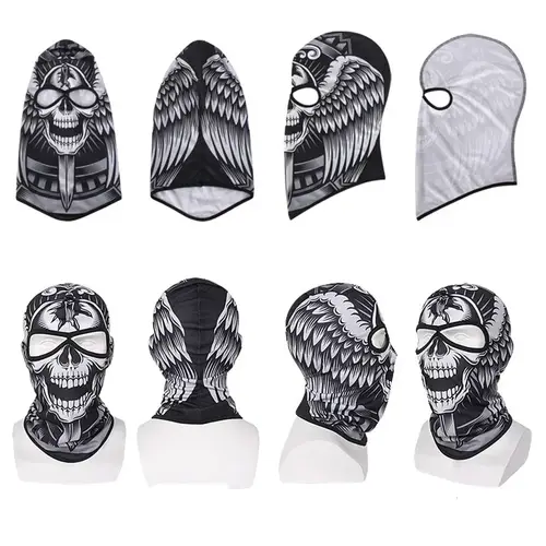2 Holes Balaclava Skull Full Face Mask Unisex Head Cover Motorcycle Mask Cycling Headgear Hat MTB Bike Bicycle Helmet Liner Caps - Image 6