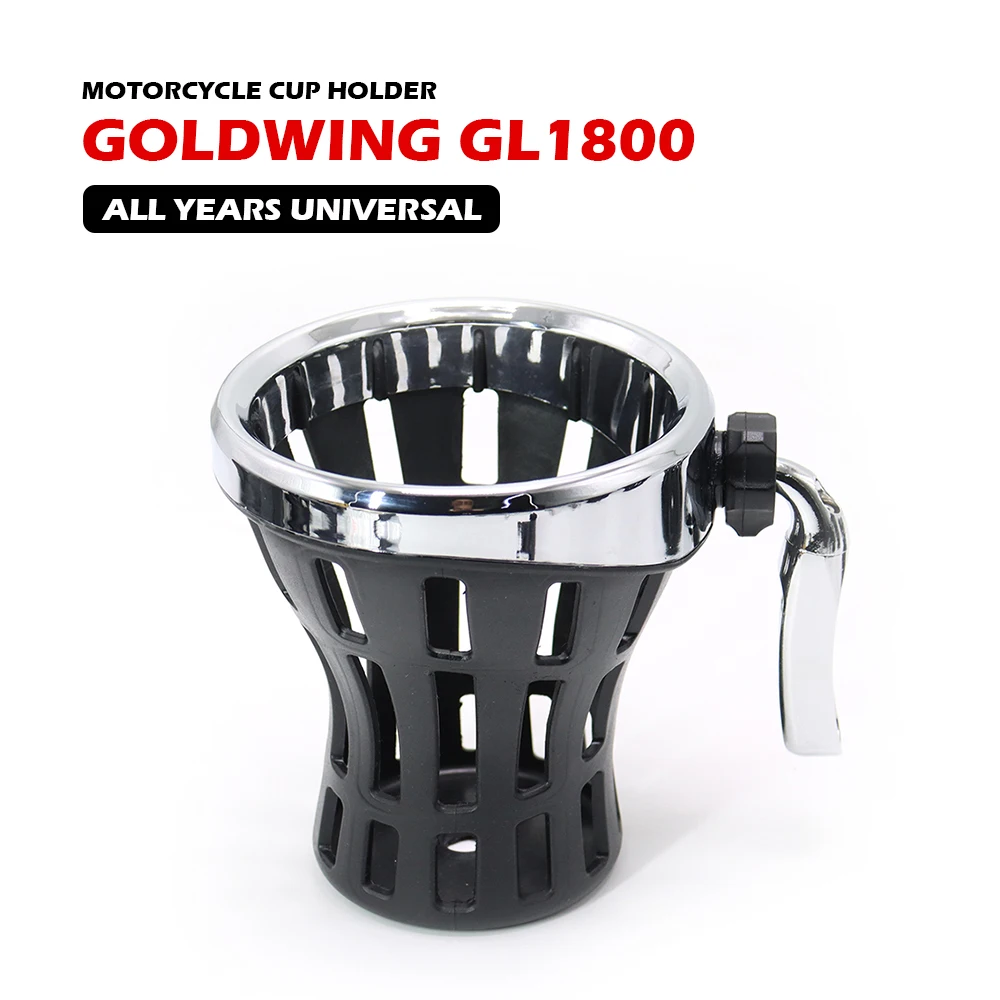 

Goldwing GL1800 Motorcycle Handlebar Cup Holder Drink Mounted For HONDA 2001~2023 For Harley Dyna Softail Electra Glide 1996-up