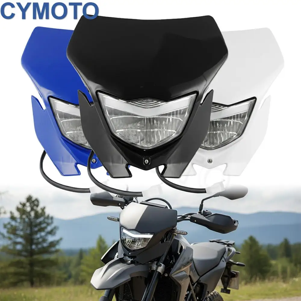 Universal Motorcycle Enduro Headlight For Yamaha WR250R WR250F TTR 225 230 YZ 250/400/450 MX Dirt Bike Motocross Supermoto