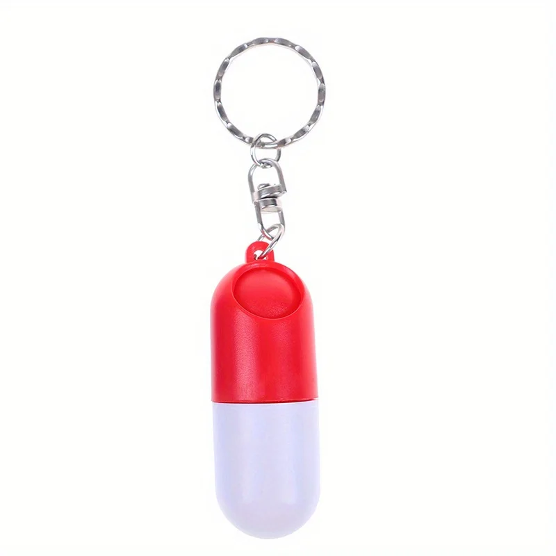 1pc Mini Capsule Pill Box Case Holder Container Key Chain Keychain Keyring Stash Medicine Box Health Care