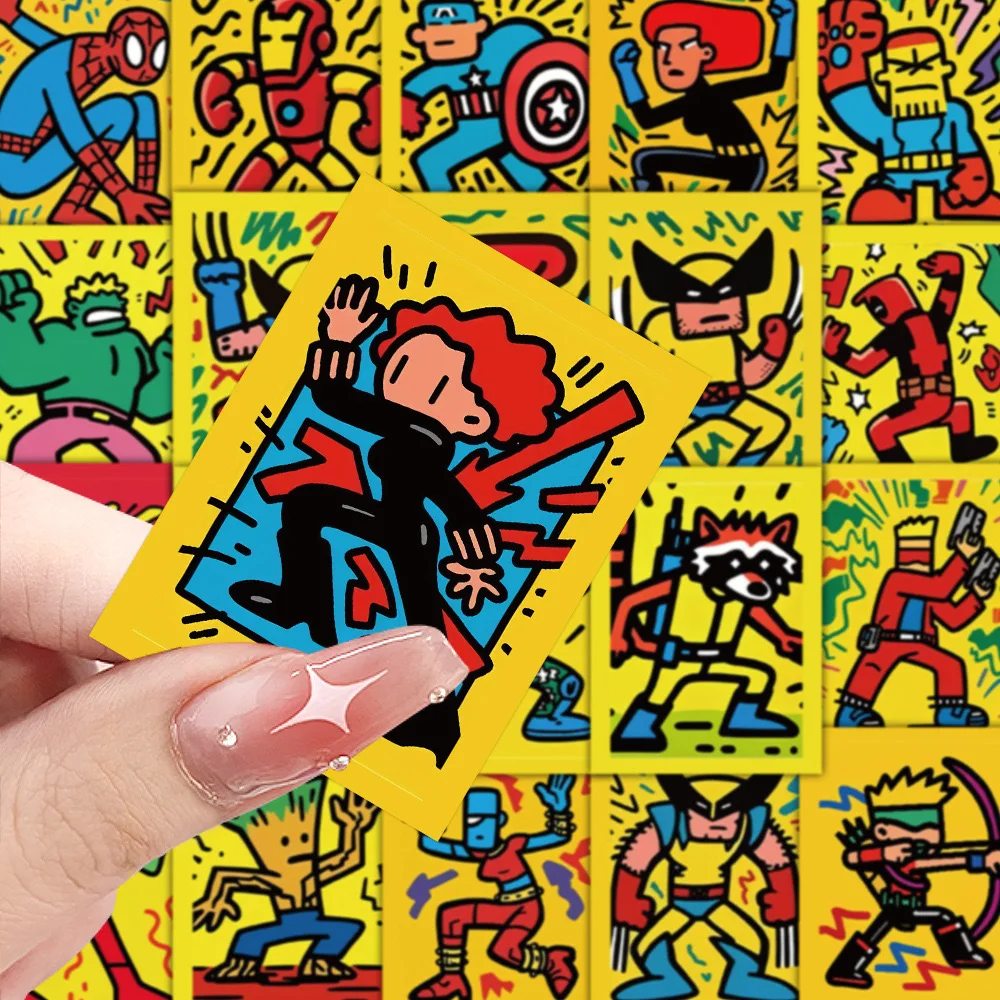 

48PCS Disney Movie Deadpool Wolverine Stickers Anime Deadpool Friend Decal Kids Laptop Motorcycle Phone Cool Waterproof Sticker